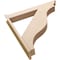 Ekena Millwork 7 1/2-in W x 48-in D x 48-in H Funston Trad Rough Cedar Woodgrain TimberThane Outlooker, Primed Tan OUTUR075X48X48FST04RCPR - alternate 4